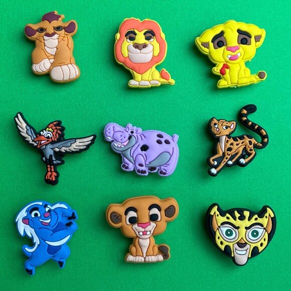 The Lion King Disney Crocs Shoe Charms Set of 9 - jibbitz Charms - Picture 1 of 3